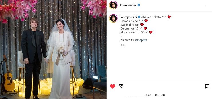 Laura Pausini: ecco perché ha scelto la fedi nere