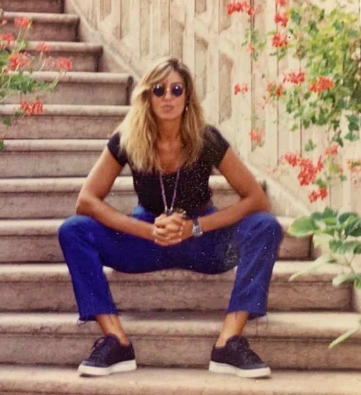 Myrta Merlino e la sua foto da ragazza