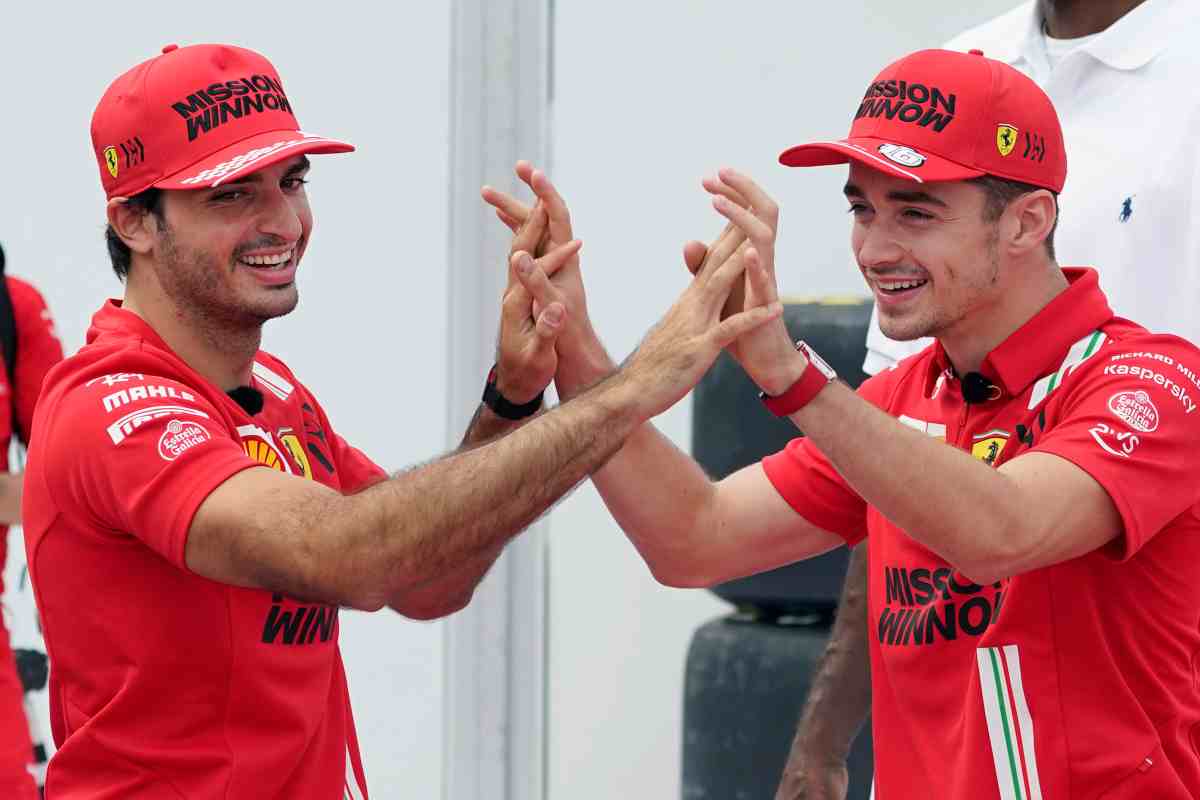 sainz leclerc ferrari