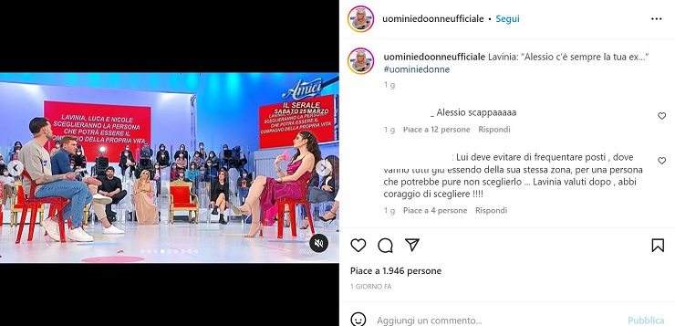 U&D: il gesto di Lavinia non è passato inosservato…