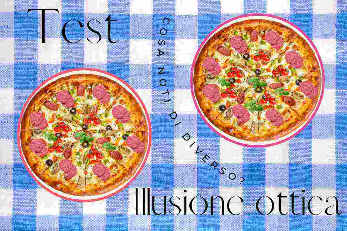 llusione ottica differenza tra le due pizze