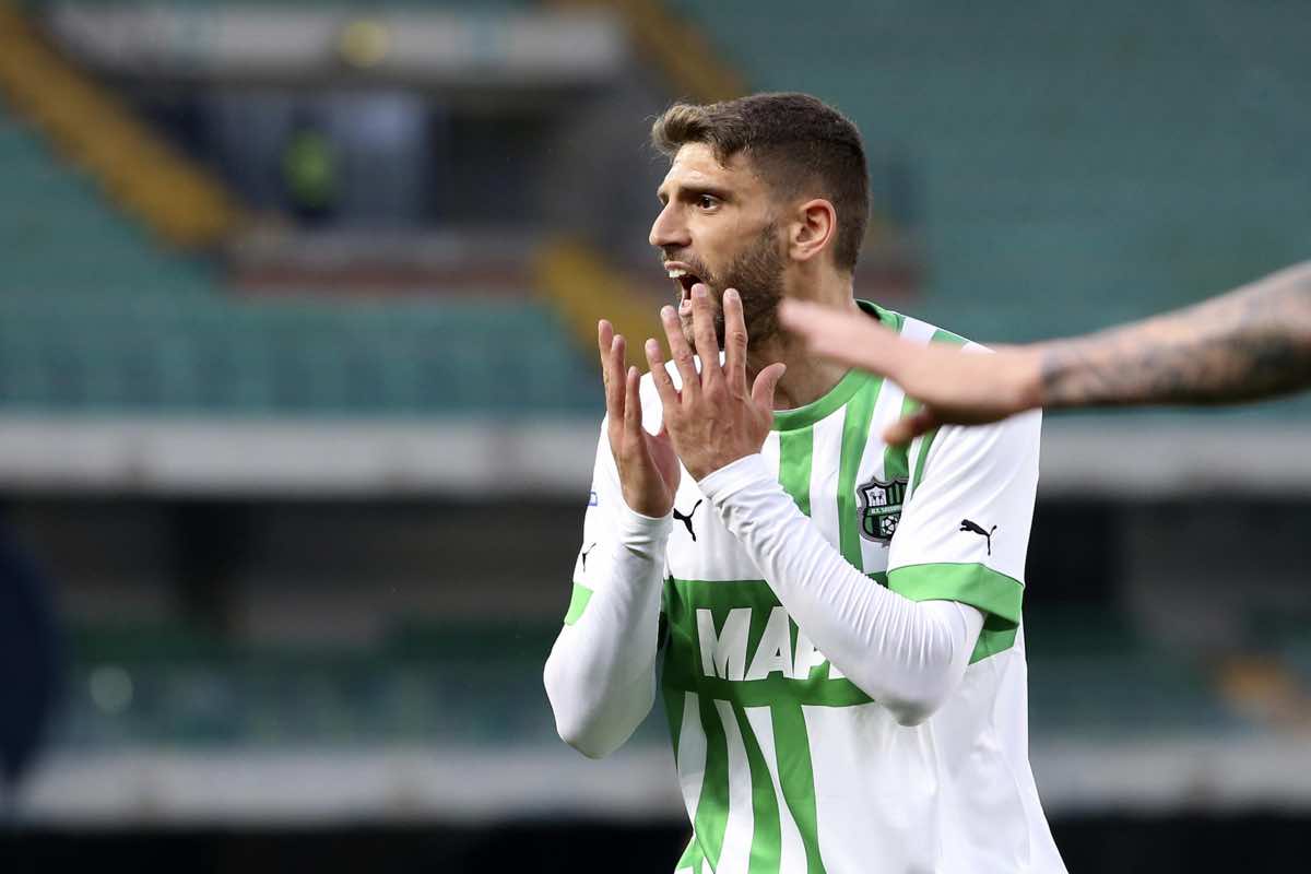 Berardi infortunio Sassuolo Juventus