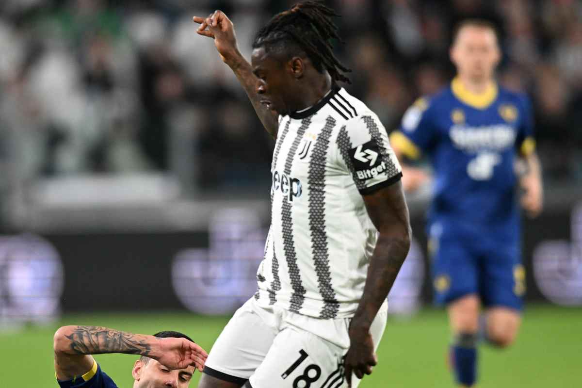 Kean si è fermato a causa di un problema muscolare