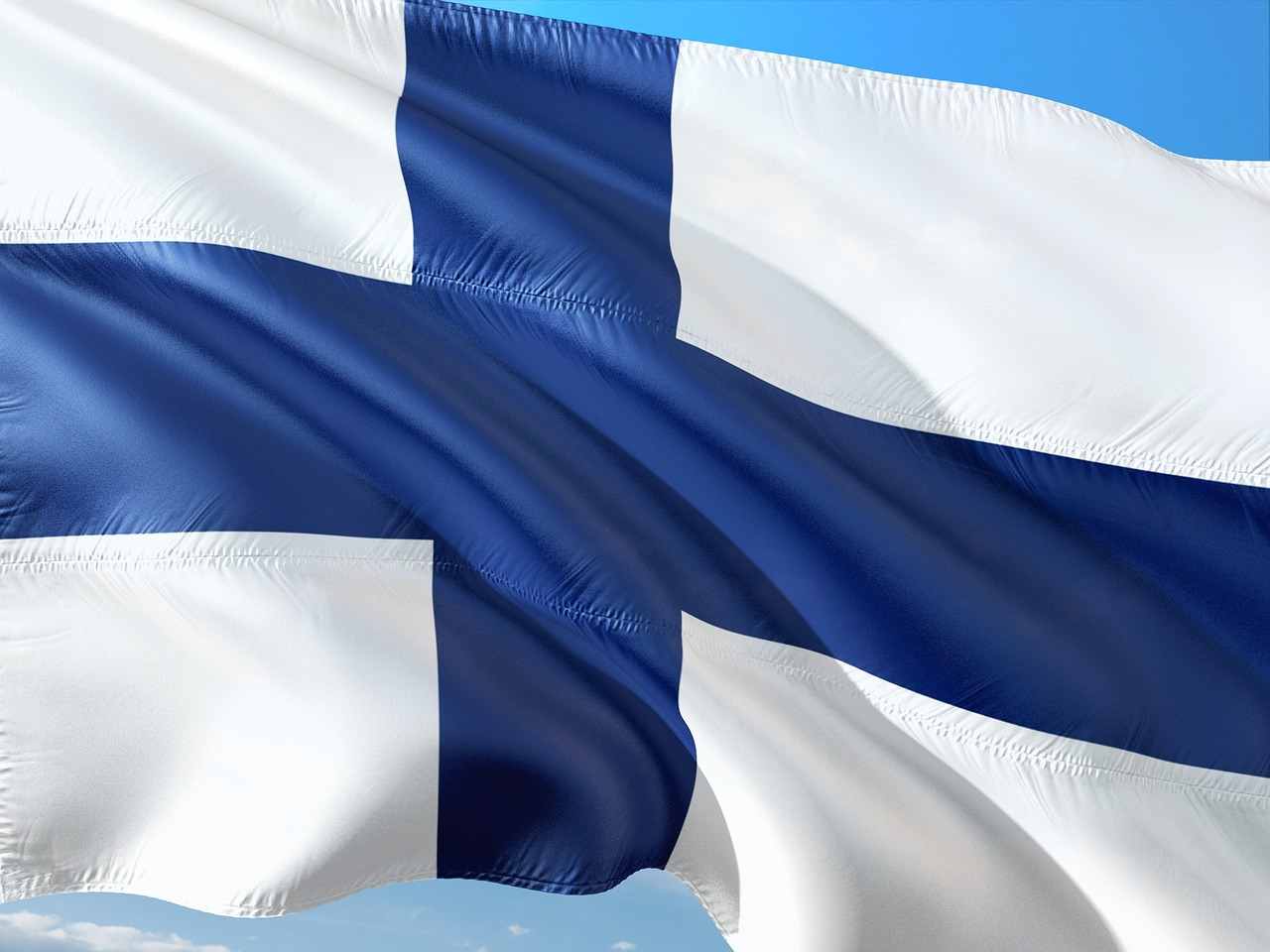 La bandiera della Finlandia