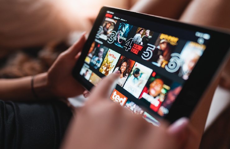 Netflix su un tablet