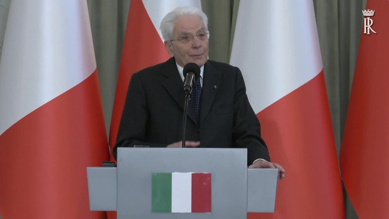 Sergio Mattarella in Polonia