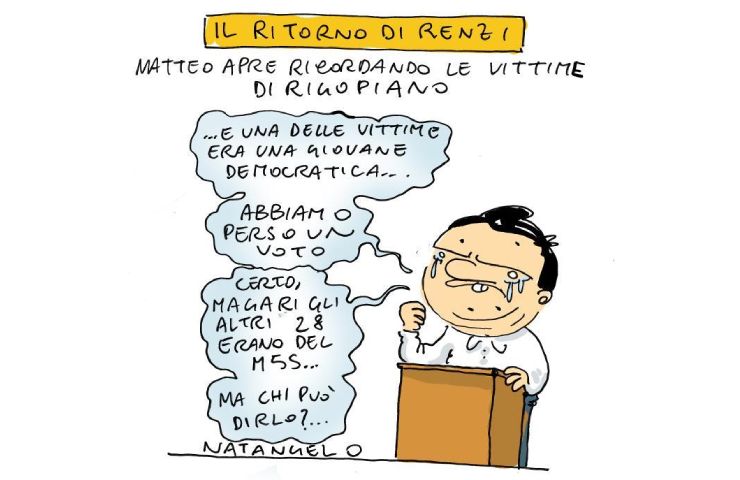 Una delle vignette di Natangelo