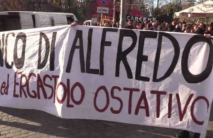 Manifestazione per Cospito