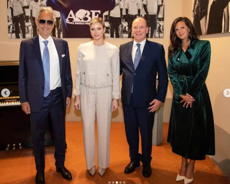 Alberto di Monaco e Charlène in Italia