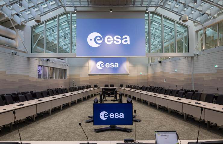 Sala riunioni e stanza di controllo dell'ESA