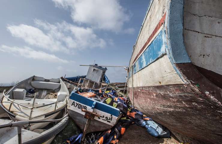 Barche a Lampedusa