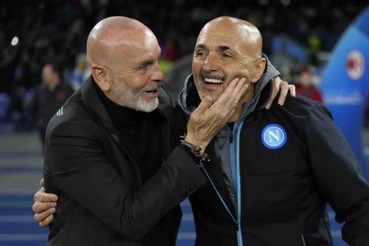 Pioli e Spalletti sorridono insieme