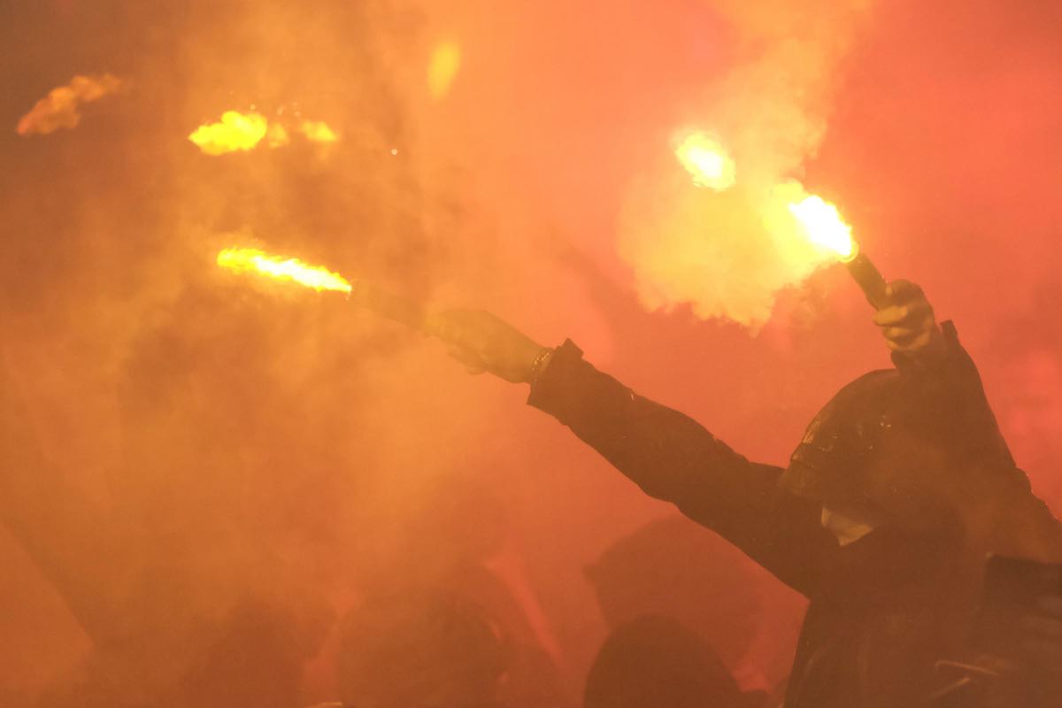 Tifosi del Feyenoord allo stadio 