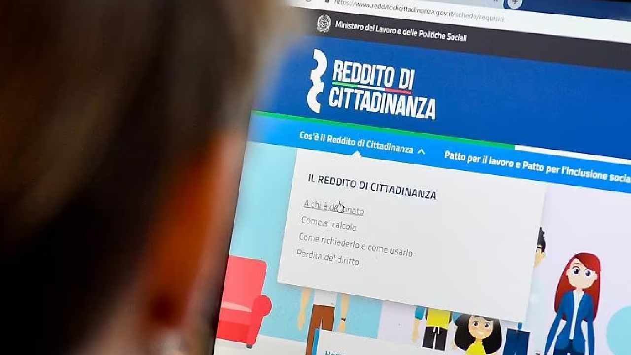 Sito web del Reddito di Cittadinanza