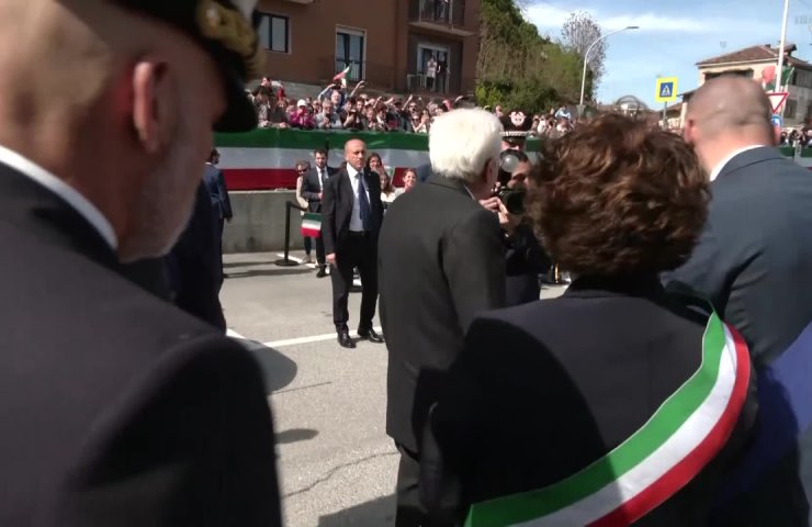 Sergio Mattarella a Borgo San Dalmazzo