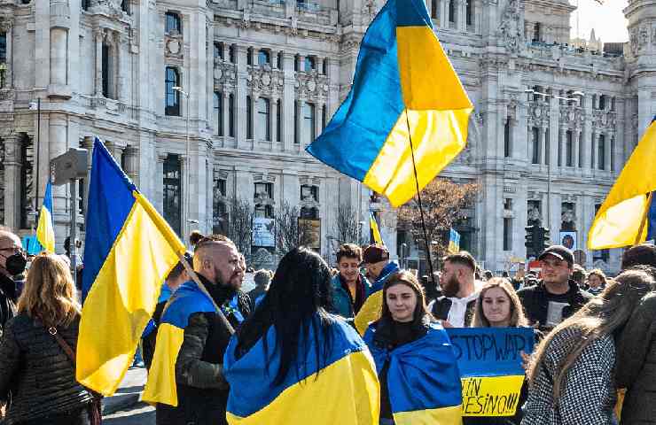 Manifestazione in Ucraina