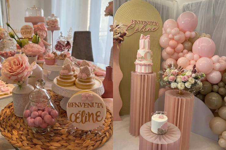 Party in rosa per Celine Blue