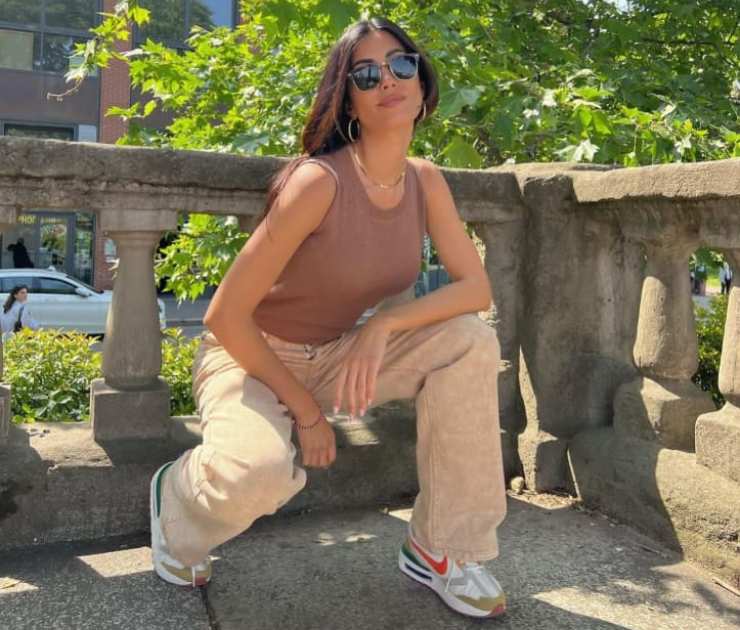 federica nargi outfit pantalone top