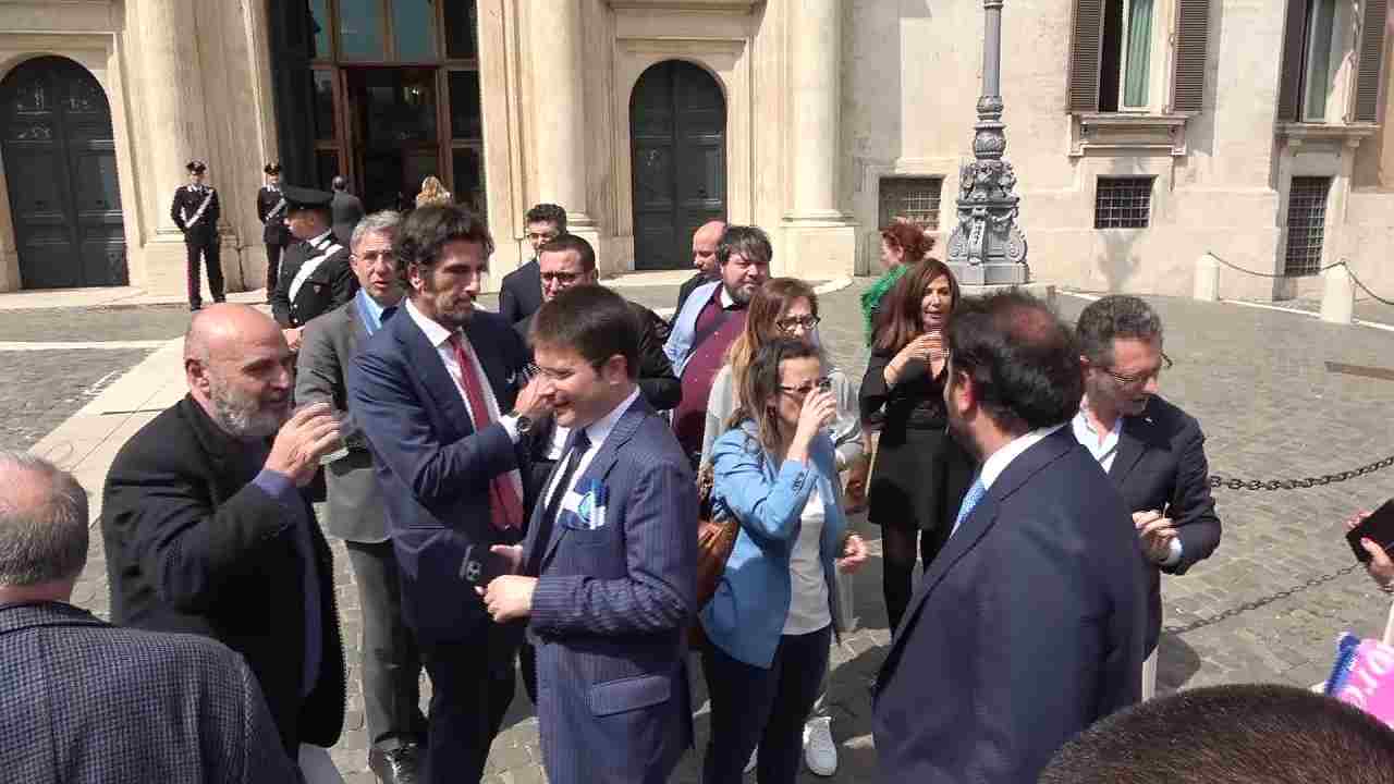 Il flashmob del Napoli Club Parlamento