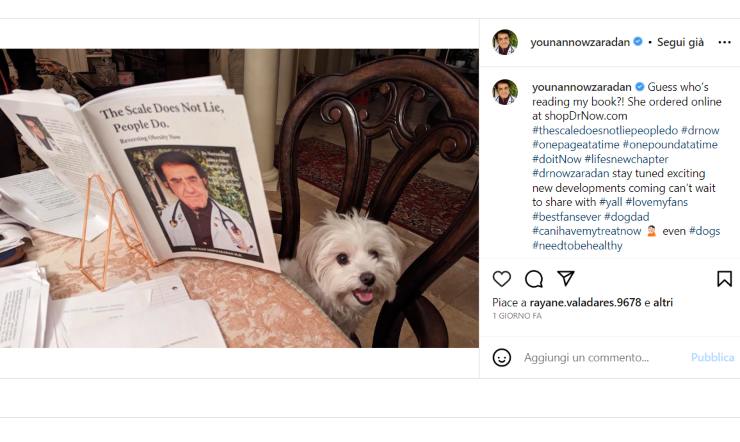 Il post su Instagram del Dott Nowzaradan