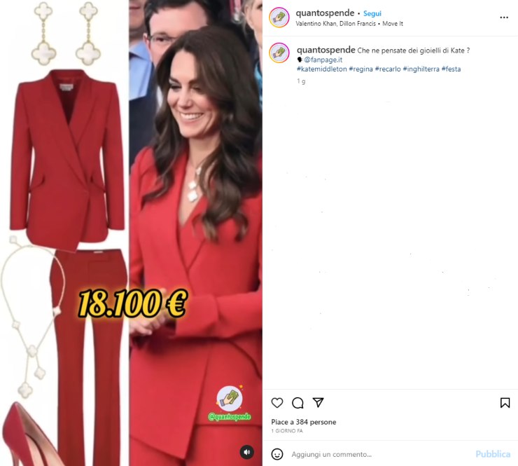 Kate spesa inimmaginabile