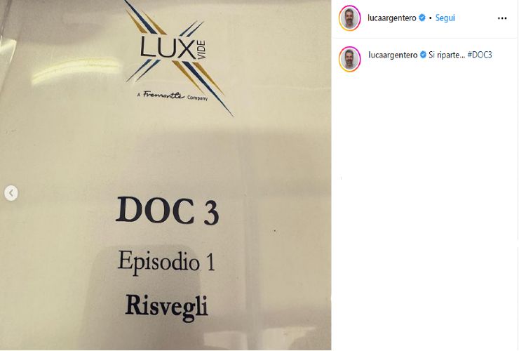 Luca Argentero spoiler Doc