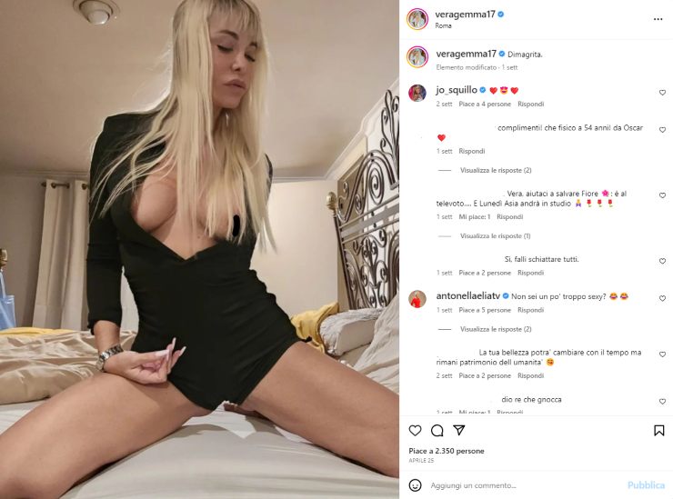 Vera Gemma foto fisico