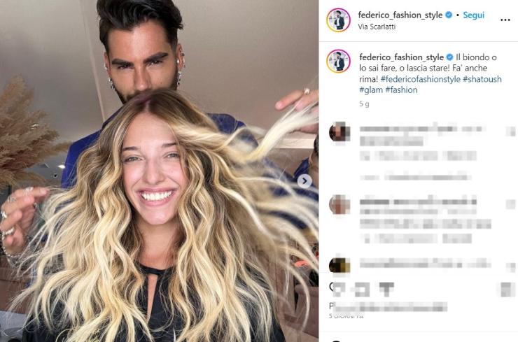 Guenda Goria, il nuovo look firmato Federico Fashion Style