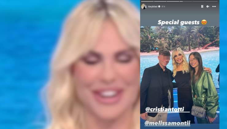 ilary blasi e cristian totti all'isola dei famosi