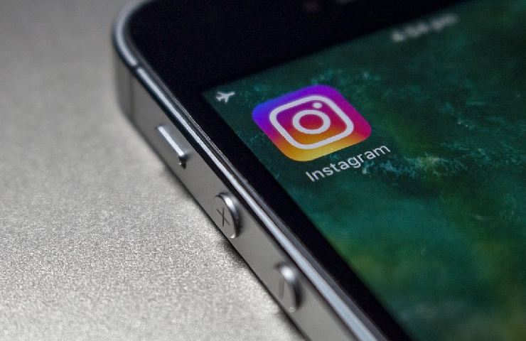 Schermata sul telefono dell'applicazione di Instagram