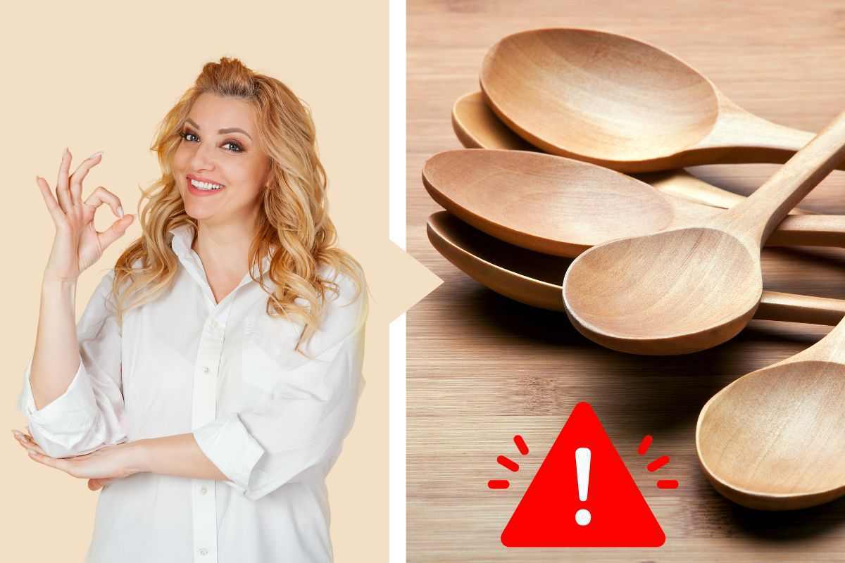 igienizzare mestoli cucina legno