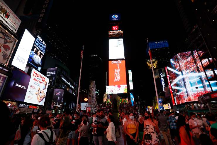 La piazza principale di New York Time Square