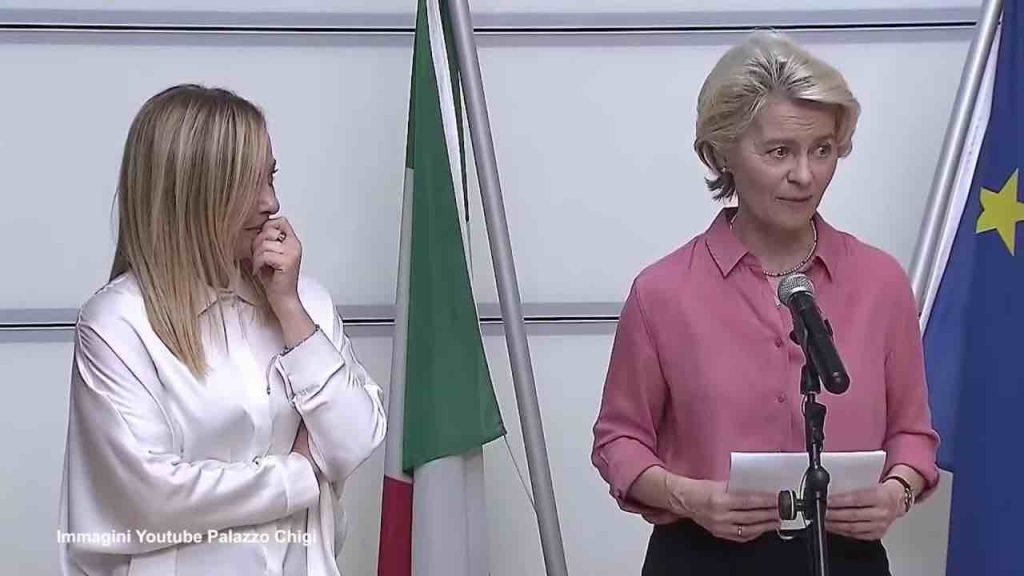 Von Der Leyen e Meloni