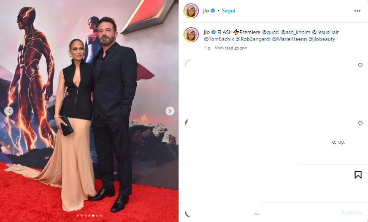 Jennifer Lopez e Ben Affleck crisi