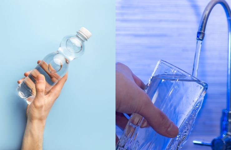 acqua bottiglia rubinetto
