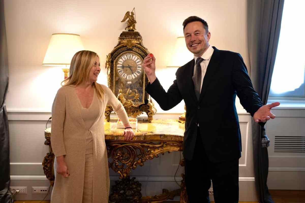 Musk e Meloni a Palazzo Chigi