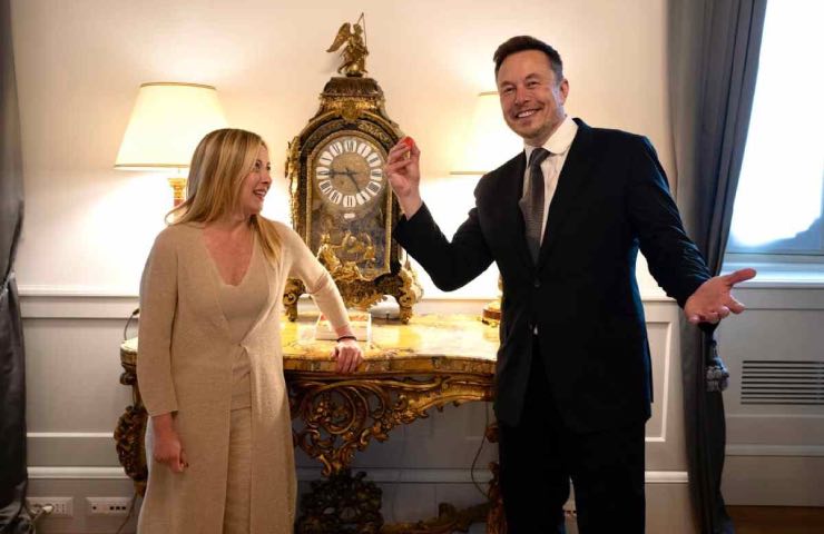 L'incontro tra Musk e Meloni