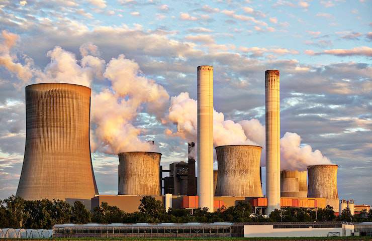 Centrale energetica produce gas inquinanti