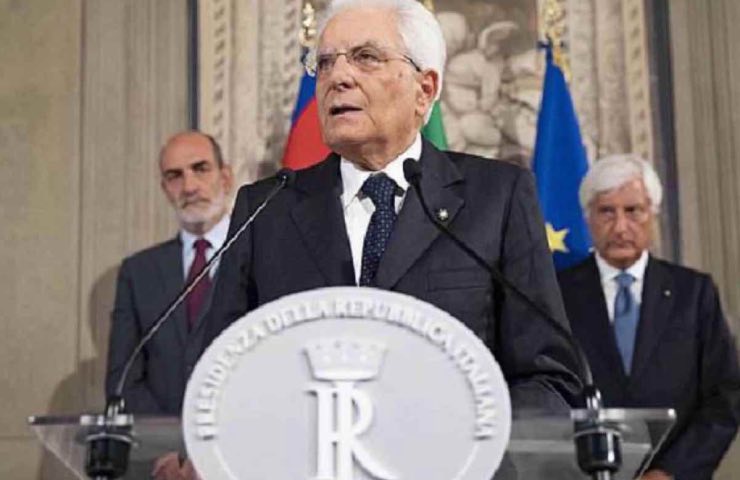 Il presidente della Repubblica Sergio Mattarella