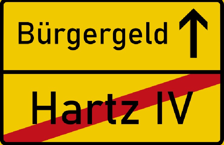 Un'immagine simbolica che indica che dopo Hartz IV arriva il reddito di cittadinanza tedesco