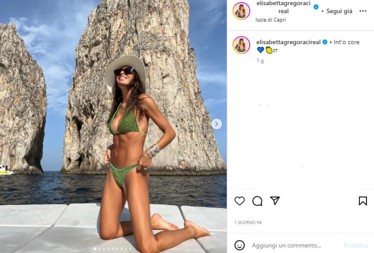 elisabetta gregoraci bikini verde trend estate