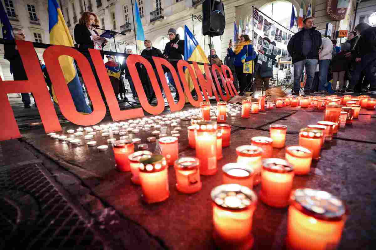 Commemorazione dell'Holomodor a Torino nel 2022