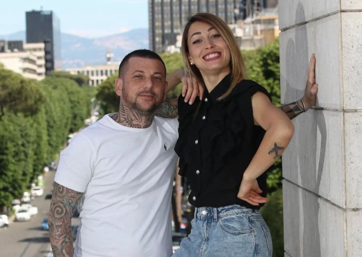 Francesco Muzzi con la moglie Martina Pedaletti
