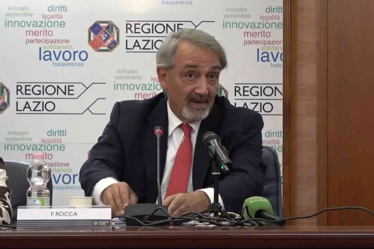 Francesco Rocca, presidente della Regione Lazio