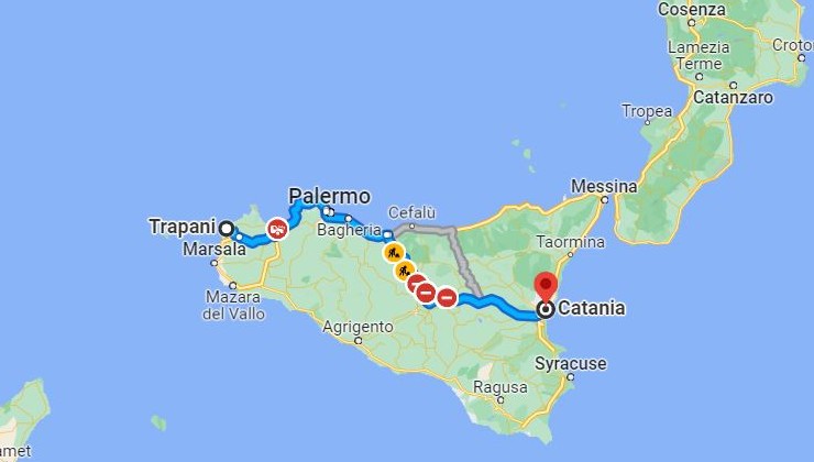 Aerei per Catania dirottati a Trapani, dall'altro lato della Sicilia