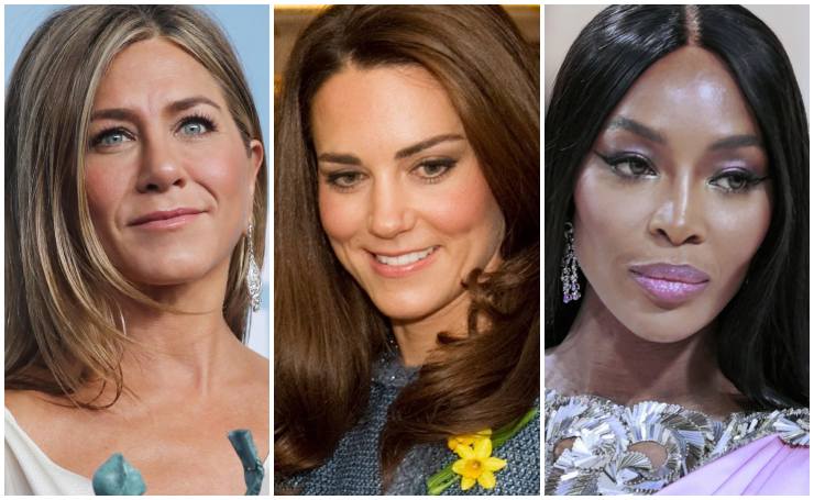 jennifer aniston kate middleton naomi campbell test