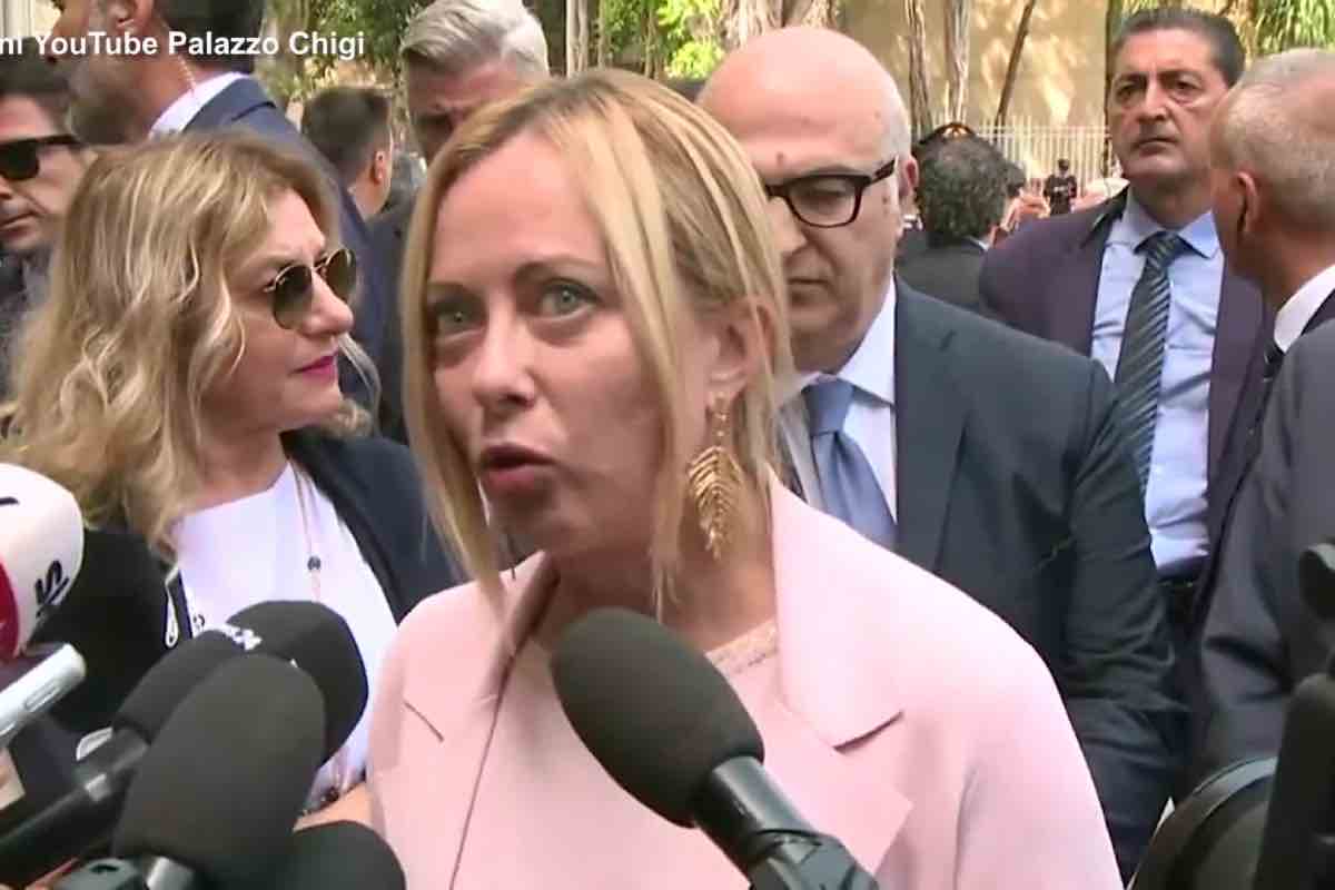 Il presidente del Consiglio Giorgia Meloni