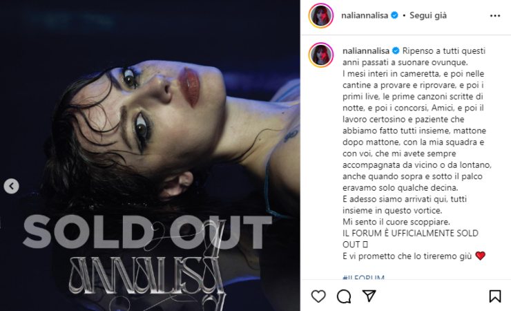annalisa annuncio messaggio