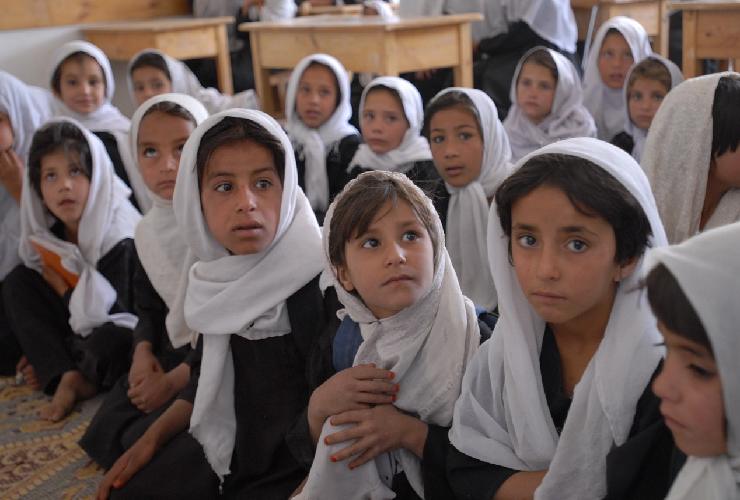Bambine a scuola in Afghanistan