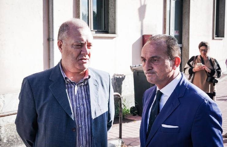 il sindaco di Brandizzo Bodoni e il presidente della Regione Piemonte Alberto Cirio